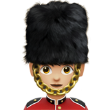 woman guard: medium-light skin tone