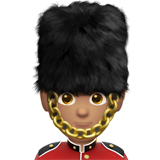 man guard: medium skin tone