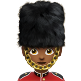 woman guard: medium-dark skin tone