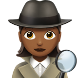 woman detective: medium-dark skin tone
