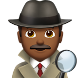 man detective: medium-dark skin tone