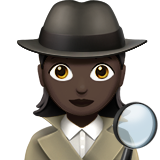 woman detective: dark skin tone