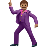 man dancing: medium skin tone