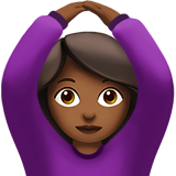 woman gesturing OK: medium-dark skin tone
