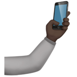 selfie: dark skin tone