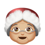 Mrs. Claus: medium-light skin tone