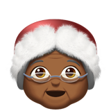 Mrs. Claus: medium-dark skin tone
