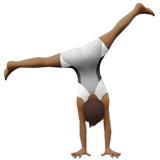 person cartwheeling: medium-dark skin tone