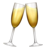 Champagne glasses Whatsapp