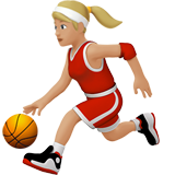 woman bouncing ball: medium-light skin tone