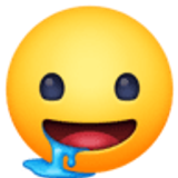 Drooling face - Facebook