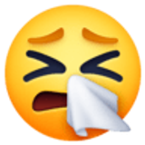 Sneezing face - Facebook