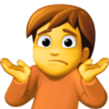 Person shrugging - Facebook