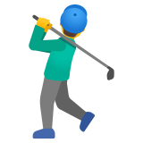 Man golfing - Noto Color Emoji