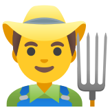 Man farmer - Noto Color Emoji