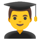 Man student - Noto Color Emoji