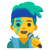 Man singer - Noto Color Emoji