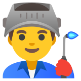 Man factory worker - Noto Color Emoji