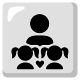 Family: man, girl, girl - Noto Color Emoji