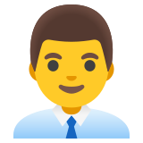Man office worker - Noto Color Emoji