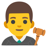 Man judge - Noto Color Emoji