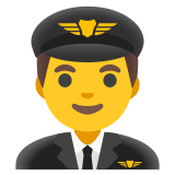 Man pilot - Noto Color Emoji