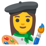 Woman artist - Noto Color Emoji