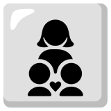 Family: woman, boy, boy - Noto Color Emoji