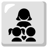 Family: woman, girl, boy - Noto Color Emoji
