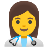 Woman health worker - Noto Color Emoji