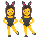 Women with bunny ears - Noto Color Emoji