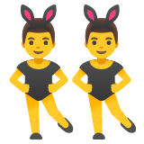 Men with bunny ears - Noto Color Emoji