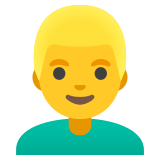 Man: blond hair - Noto Color Emoji