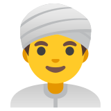 Man wearing turban - Noto Color Emoji