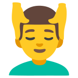 Man getting massage - Noto Color Emoji