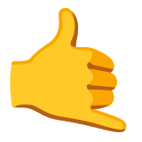 Call me hand - Noto Color Emoji
