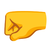 Left-facing fist - Noto Color Emoji