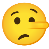 Lying face - Noto Color Emoji