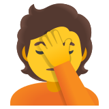 Person facepalming - Noto Color Emoji