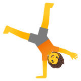 Person cartwheeling - Noto Color Emoji