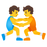 People wrestling - Noto Color Emoji