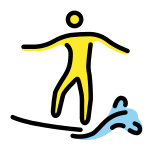 Man surfing - OpenMoji