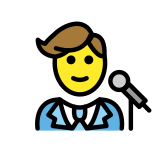 Man singer - OpenMoji