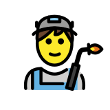 Man factory worker - OpenMoji