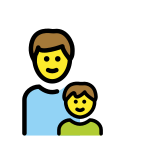 Family: man, boy - OpenMoji