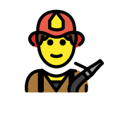 Man firefighter - OpenMoji