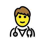 Man health worker - OpenMoji