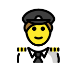 Man pilot - OpenMoji