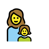 Family: woman, girl - OpenMoji