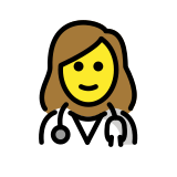 Woman health worker - OpenMoji